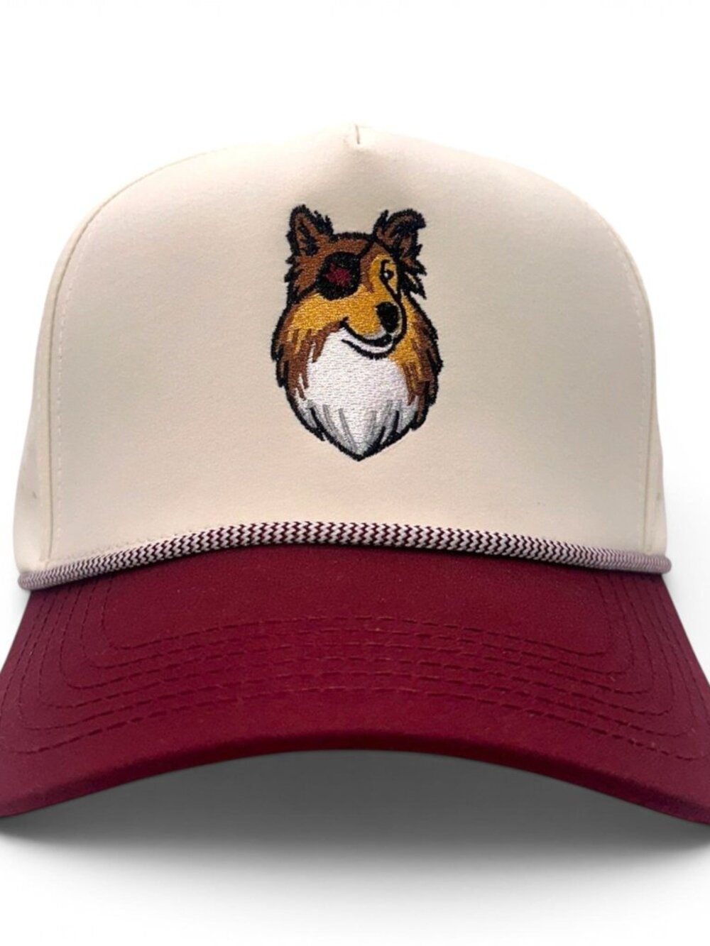 TouchHound™ Rope Hat – Loyal Game Day Tan/ Maroon Performance Roper Mad Capper - Picture 1 of 1